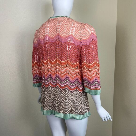 Soft Surroundings Women Size 3X Rosita Open Crochet Knit Pullover Cotton Sweater - Picture 9 of 14